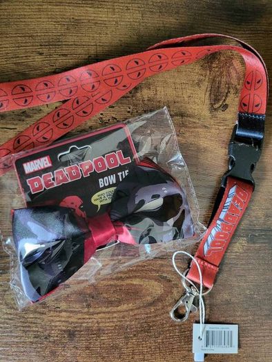 Deadpool Bowtie and Lanyard