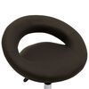 Rolling Work Chair Brown Faux Leather
