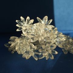 SALE!  Clear Beaded Napkin Holders - New, Set of 8