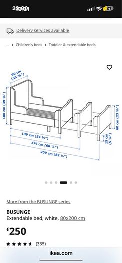 IKEA extendable bed