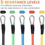 Resistance Bands Set 5pcs with Handle Strength Exercise Resistance Band Training Fitness Tubes Tension Bands Workout Gym Equipment Men and Women for Home Use Physical Training Cable (FREE POSTAGE) Image 2