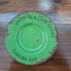 Vintage Irish Enamel Pub Ashtray / Tray - Cantrell & Cochrane Dublin (W.E. Till)