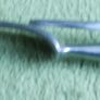 Antique Bone Handle Flatware Serving Meat Fork with Guard Image 8