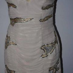 Lipsy London cream sequin mini dess size UK8 EU36 Postage included
