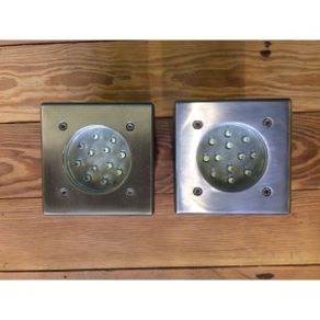 Lights  Recessed Floor Stainless Steel  Set of 2  Style 1