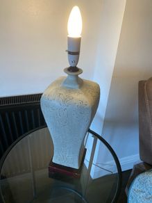 Ceramic Grey Table Lamp