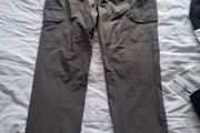 Relaxed fit Nylon Cargo pants in Grey /Medium