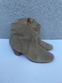 Isabel Marant Etoile Suede Ankle Boots Size Uk 6