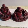 Small 2" Miniature Red Resin Buddha Figures Spiritual Hinduism Image 5