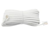 New 10m RJ11 Straight White 4-CORE ADSL Phone Telephone Cable Cord # 1541