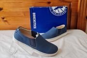 Birkingstock barrie slip ons Size 5 eu 38 blue canvas brand new boxed
