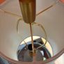 Table lamp (grey bar with gold) neutral/oatmeal colour shade Image 6