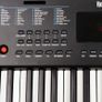 61 Key Keyboard with Sheet Music Stand, Power Supply, Piano Note Stickers & Simply Piano Lessons, Black Image 3