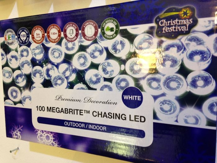 100 Megabrite Chasing LED Lights Christmas Lights