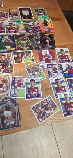 Aston Villa football card stickers Watkins Auto