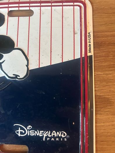 Mickey mouse license plate