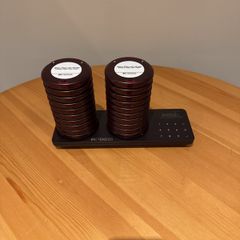 Retekess TD163 Wireless Restaurant Paging System with 20 Coaster Buzzers