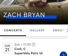 Zach Bryan Ticket