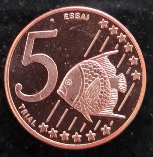 Netherlands Curacao 1,2,5,10,20 & 50 Cent Prototype, Probe, Essai coin's (6 coin Lot)