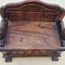 Wooden miniature vintage bench with music box Image 2