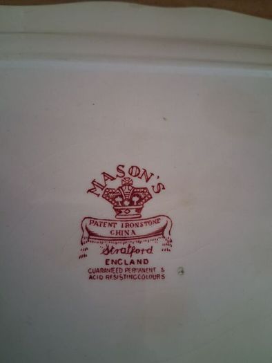 Antique Mason's Ironstone Stratford Cheese Cloche/ Dish