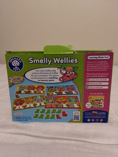 Orchard Toys Smelly Wellies matching game