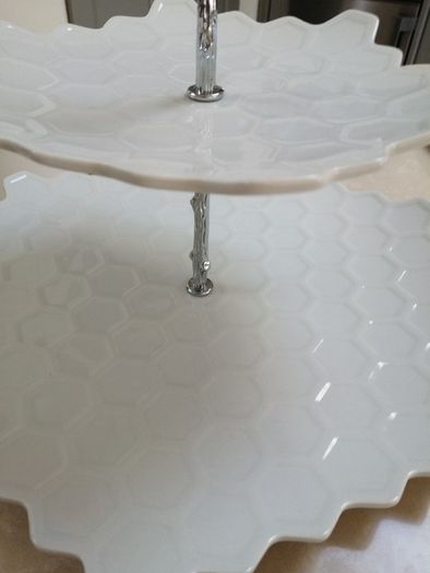 2 tier large cake stand