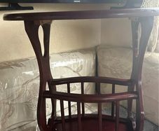 Old coffee table with magizine rack