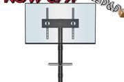 NEW SALE | Mobile TV Stand on Wheels for 23-60 inch Plasma/LCD/LED TVs, Portable TV Stand with Laptop Shelf, Height Adjustable Wheeled Rolling TV Cart