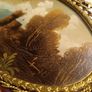 Vintage Oil on Board in a Decorative Metal Gilded Frame Image 4