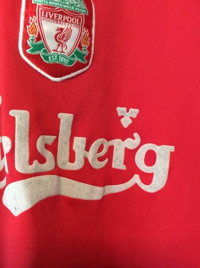 Liverpool Jersey.  OffIcial Reebok Mens Home Jersey Season 2002-2004. Original From The Time. Not A Modern Remake.