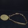 Antique French 18ct Gold Childs ID Bracelet 750 Eagle Head 12.5cm Image 2