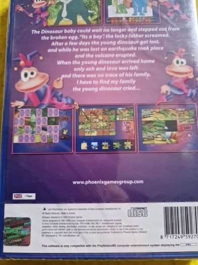 Dinossaur Adventure PlayStation2 Ps2 Games Original