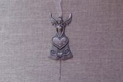 Suncatcher, Pewter angel suncatcher, Window ornament, Gift