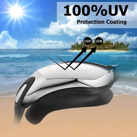 Swimming Goggles Adult Mens Children - Mirror Swim Goggles Anti Fog with UV Protection No Leaking with Nose Clip and Earplugs, Designed for Mens Womens Kids