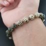 Antique Burmese Pumtek Pyu & Zigzag Pattern Himalayan Agate Bead Bracelet Image 5