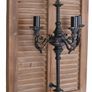 Rustic Wall Lamp  Vintage Country House Style, 3-Light Wood and Metal Image 4