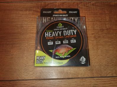 NEW - MAVER Heavy Duty Sinking 0,30mm - 8,43kg - 600m Monofilament - Carp Tench Bream Roach Feeder Method Groundbait Pellet Pike Perch Trout Salmon Bass Cod Pollock
