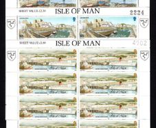 1992 Isle of Man Manx Harbours Commemorative Stamps Sheetlet Mint Never Hinged (MNH)