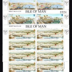 1992 Isle of Man Manx Harbours Commemorative Stamps Sheetlet Mint Never Hinged (MNH)