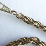 Vintage Gold Plated Twisted Rope Chain Bracelet length 7,5" Image 5