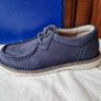 Birkingstock pasadena moc toe Size 5 eu 38 blue suade Lace up brand new boxed Image 6