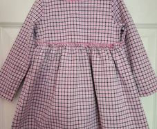 Girls Pink Check Dress
