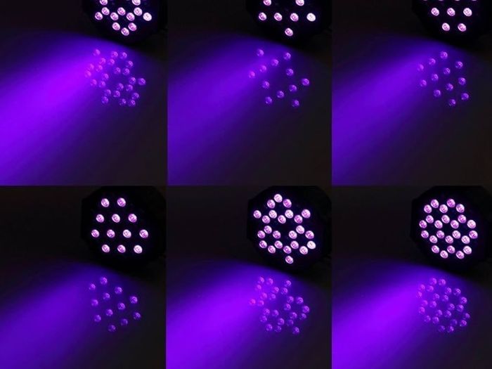 UV Black Lights, 72W 36 LED Par Light by Remote and DMX Disco Blacklight Spotlight for Glow Fluorescent Party DJ Disco Bar Stage Lighting Shows