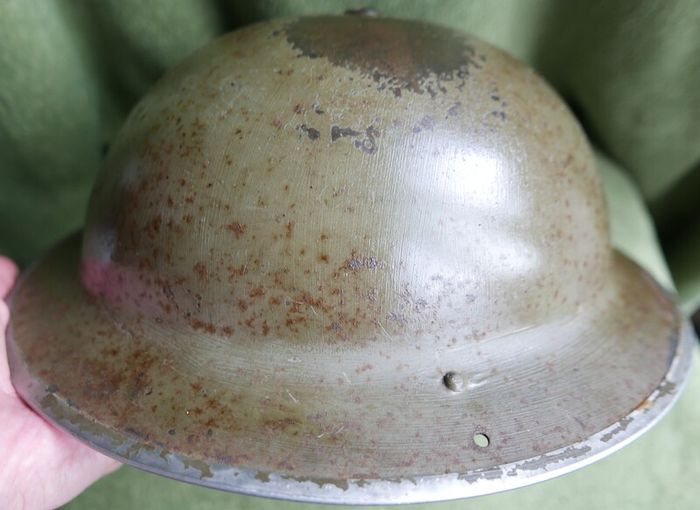 Original 1938 Dated British Army MKII Steel Helmet by 'J.S.S.'