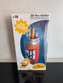 The Simpsons - 3D Pen Holder - Duff Beer Can (with Accessories)