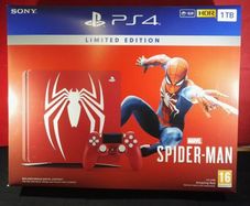 Playstation 4 Slim Spiderman Console Edition(PS4) Games included