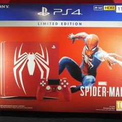 Playstation 4 Slim Spiderman Console Edition(PS4) Games included