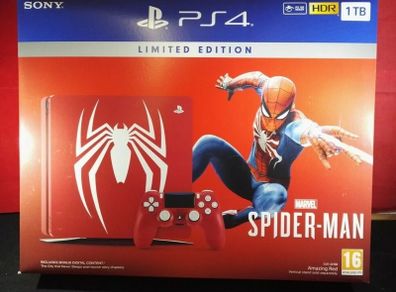 Playstation 4 Slim Spiderman Console Edition(PS4) Games included