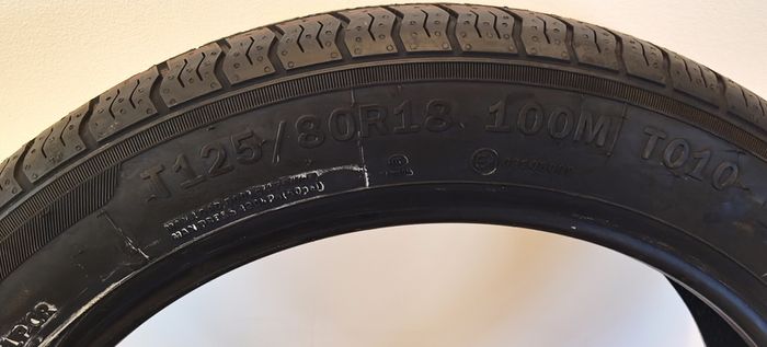 Tyre spare 125 80 18